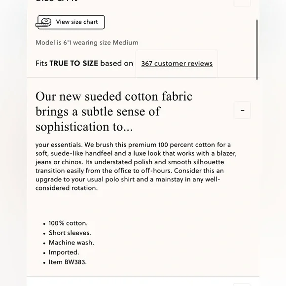 J.Crew Sueded cotton polo shirt Shell Pink - Picture 3 of 6